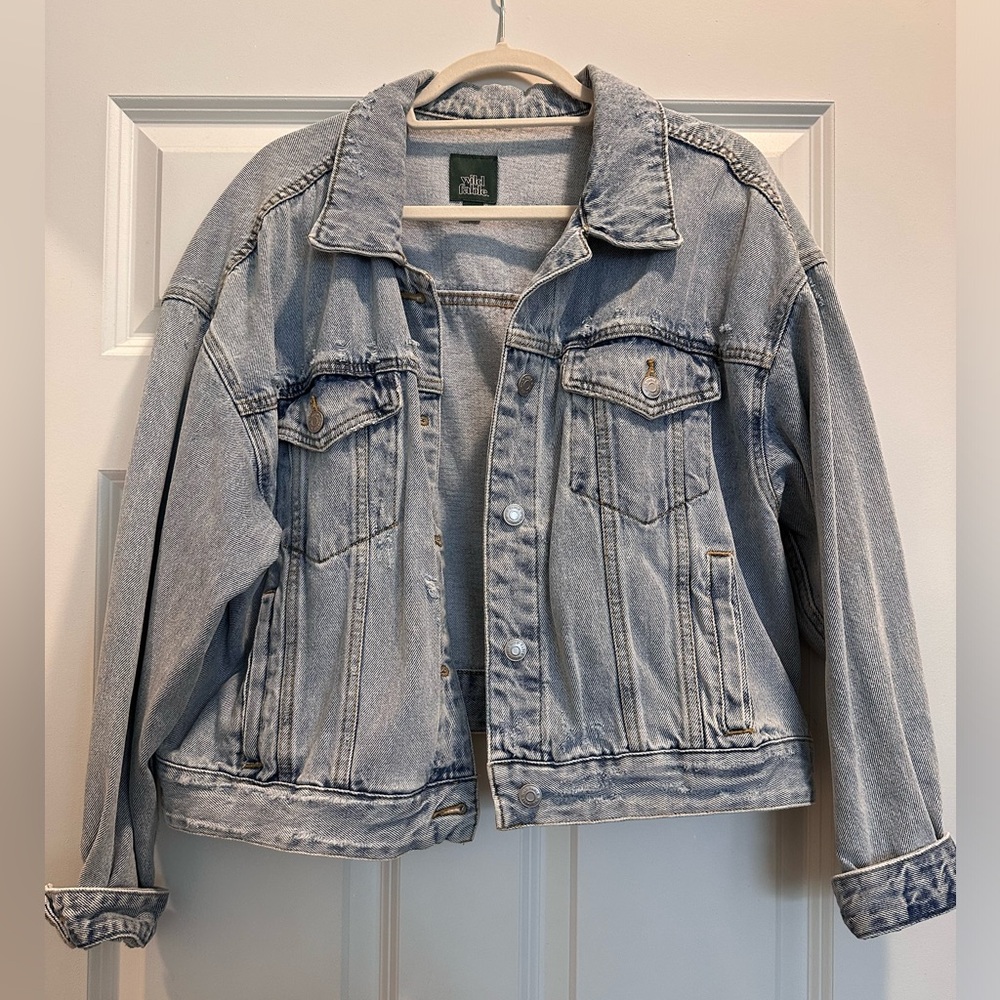 Wild Fable distressed denim jacket